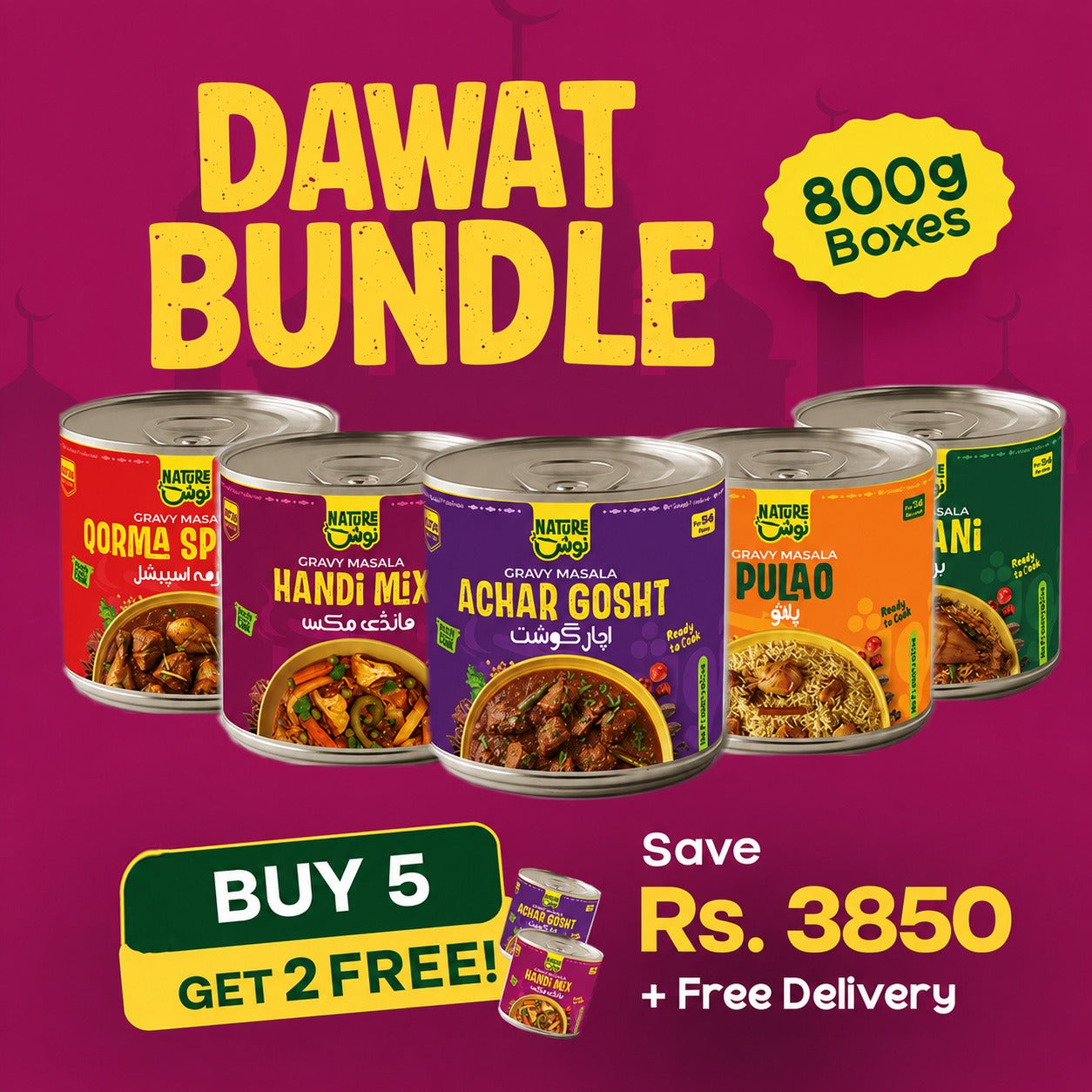 Dawat Bundle 800g Boxes